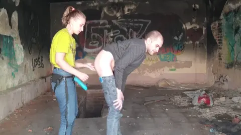 Sasha Earth, Mistress Anastasia And Anastasia Mistress - Outdoor Without Mercy Fucked Strapon In The Ass In The Forest Dangerous Public In Abandoned Building