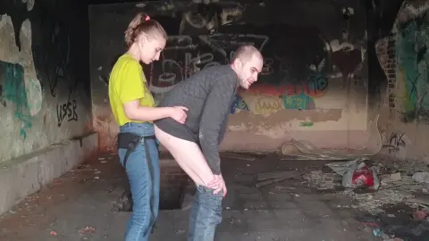 Sasha Earth, Mistress Anastasia And Anastasia Mistress - Outdoor Without Mercy Fucked Strapon In The Ass In The Forest Dangerous Public In Abandoned Building