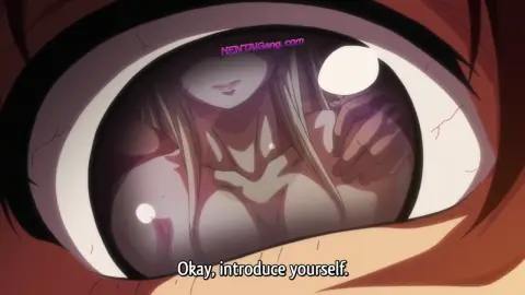 Innocent anime lady lets her lover in for the first time