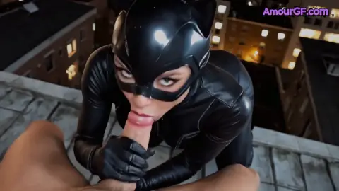 Catwoman’s Ass Up High Gets Fucked Hard On The Rooftop [AI]